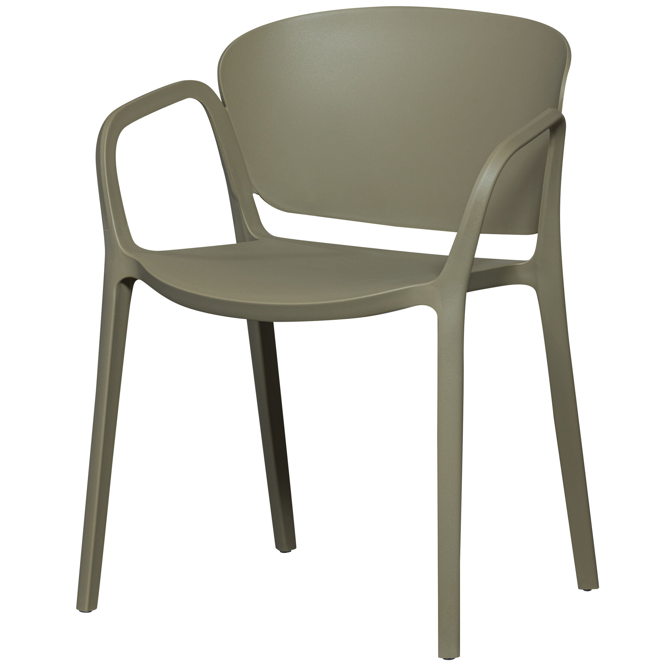 WOOOD Tuinstoel Bent Kunststof - Groen | WOOOD