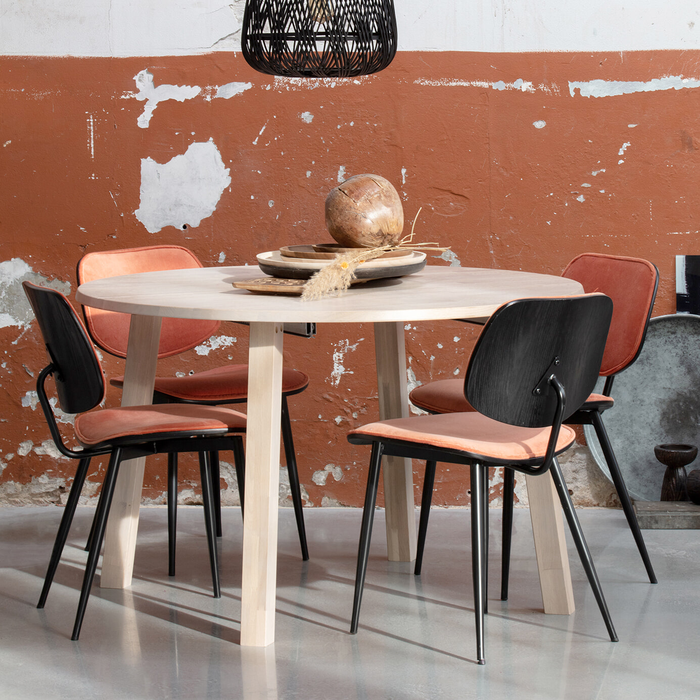 WOOOD Uitschuifbare Ronde Eettafel Lange Jan 120 x 120-200cm - Eiken - Exclusive | WOOOD