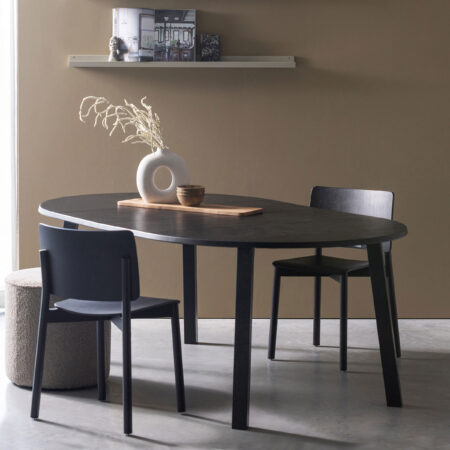 WOOOD Uitschuifbare Ronde Eettafel Lange Jan Eiken