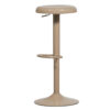 WOOOD Verstelbare Barkruk Isaac - Zand (zithoogte 61-81cm) | WOOOD