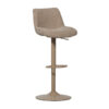 WOOOD Verstelbare Barkruk Marten Geweven stof - Zand (zithoogte 65-88cm) | WOOOD