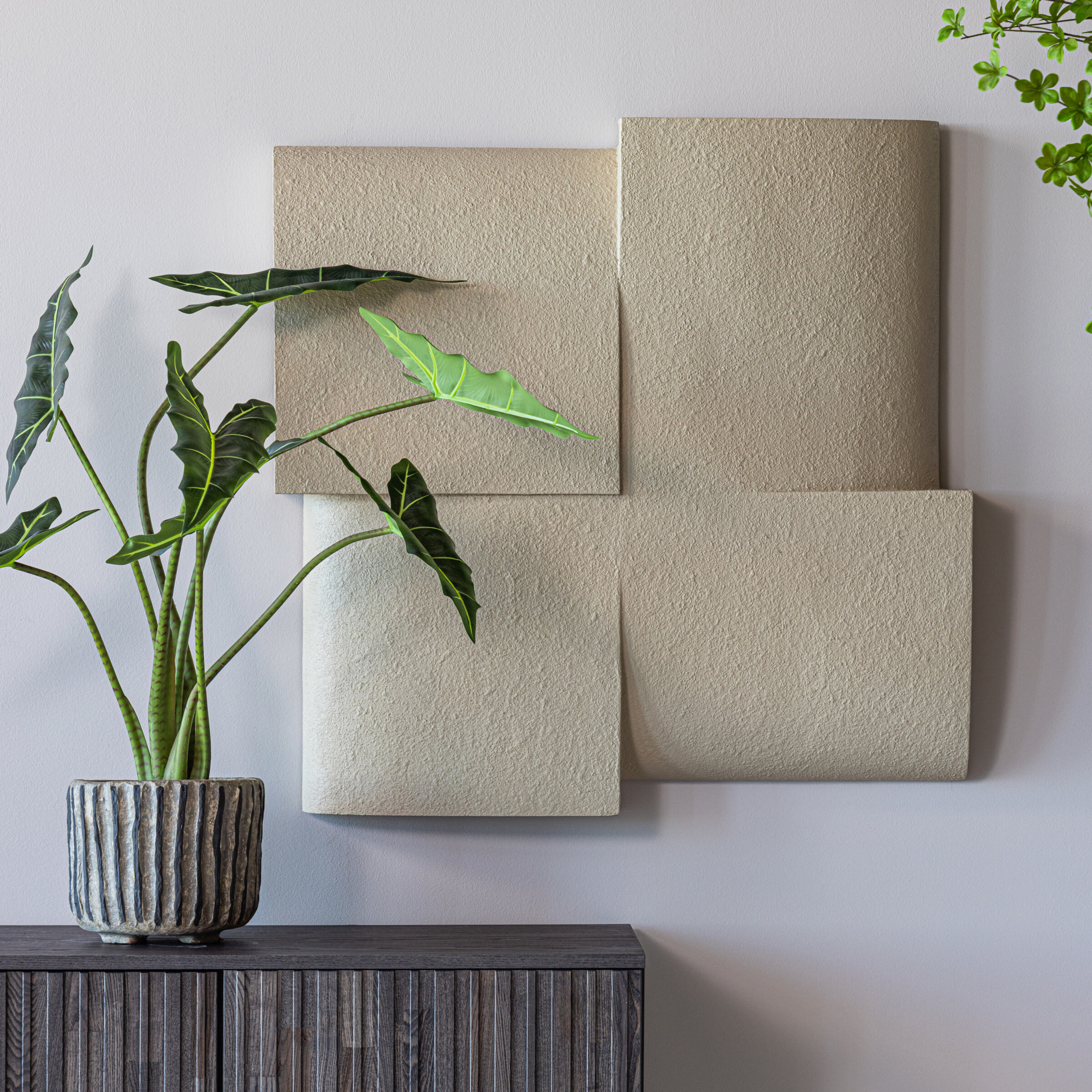 WOOOD Wandpaneel Tide 86x86cm - Zand | WOOOD