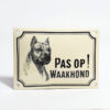 Waakhond bord American Stafford Terriër | Topemaille