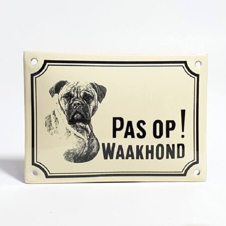 Waakhond bord Boxer | Topemaille