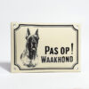 Waakhond bord Deense Dog | Topemaille
