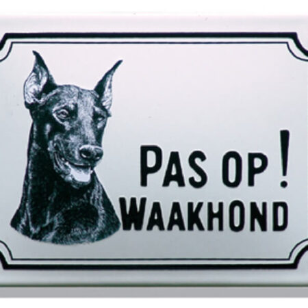 Waakhond bord Dobermann | Topemaille