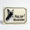 Waakhond bord Herdershond | Topemaille