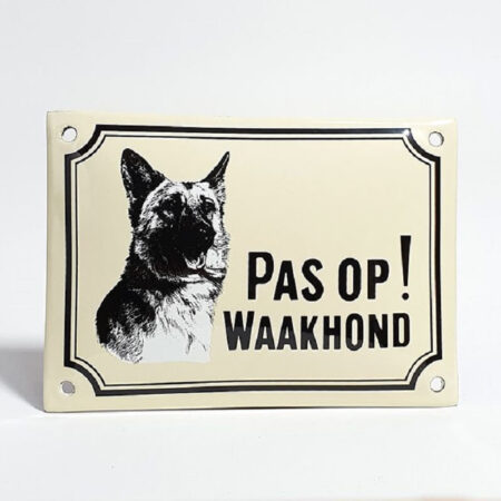 Waakhond bord Herdershond | Topemaille