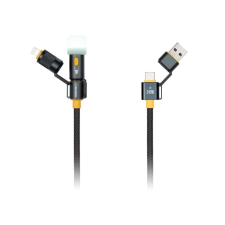WakaWaka - Connect Pro 5-in-1 USB-C Snellaadkabel met Zaklampfunctie | WakaWaka