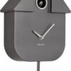 Wall Clock Modern Cuckoo Metallic Dark Grey | Karlsson