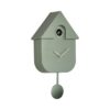 Wall Clock Modern Cuckoo Metallic Green | Karlsson