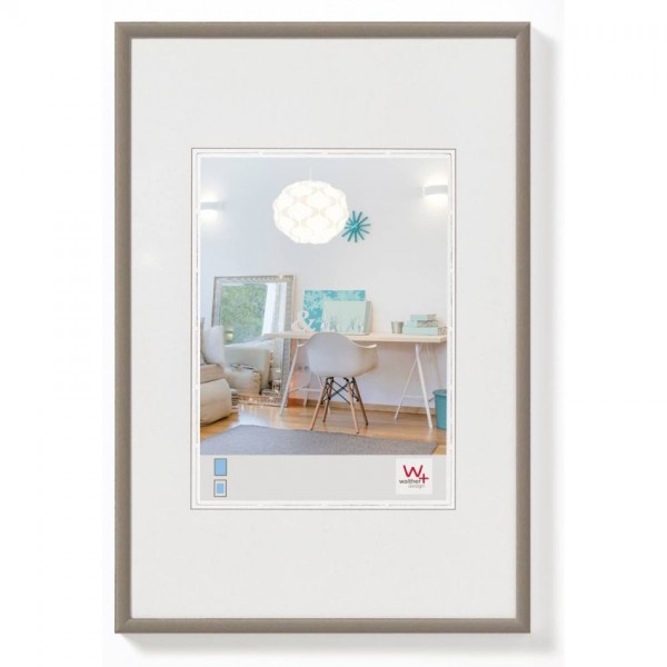 Walther New Lifestyle fotolijst 18x24cm staal | Walther