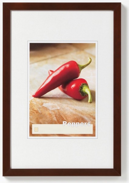 Walther Peppers houten fotolijst 10x15cm notenboom | Walther
