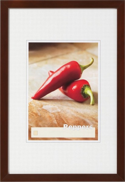 Walther Peppers houten fotolijst 18x24cm walnoot | Walther