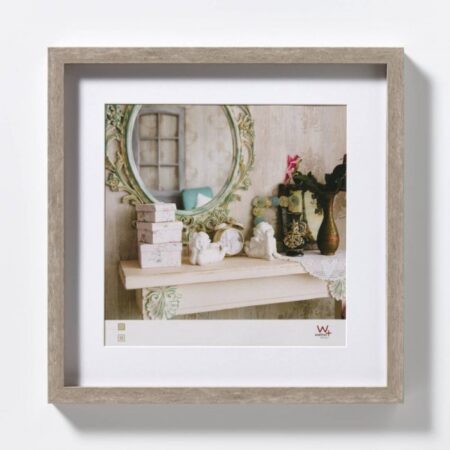 Walther Stockholm 3D fotolijst 40x40cm grijs | Walther