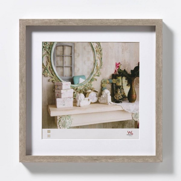 Walther Stockholm 3D fotolijst 40x40cm grijs | Walther