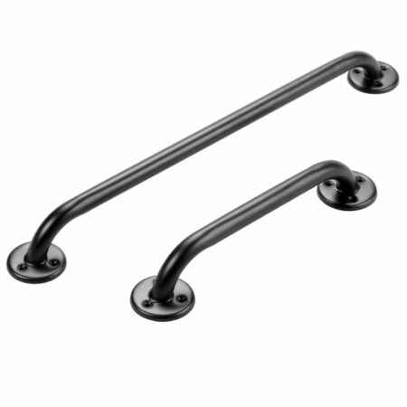Wandbeugel Mat Zwart | Lengte: 45 cm | Gecoat staal | Schroefmontage | Max. belasting 100 kg | Wandbeugels | Voor Badkamer en Toilet | ThuiszorgwinkelXL