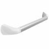 Wandbeugel zilverkleurig met afdekkappen in mat wit | Kies lengte wandbeugel : 60 cm | SecuCare | SecuCare