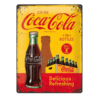 Wandbord Coca Cola Yellow in Bottles | Nostalgic Art