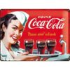 Wandbord Coca-Cola red/white Waitress | Nostalgic Art