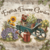 Wandbord Englisch Flower Garden | Nostalgic Art