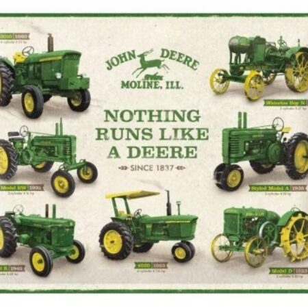 Wandbord tractoren John Deere | Nostalgic Art