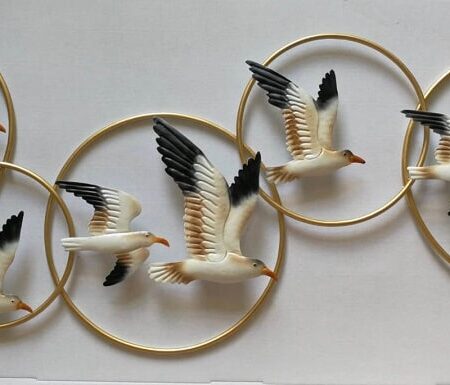 Wanddecoratie Meeuwen in ringen | Sam. B.V.
