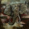 Wanddecoratie Olifant metaal | Gave Specials