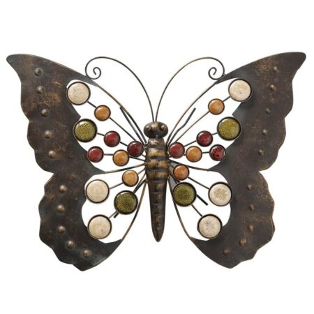 Wanddecoratie Vlinder gekleurd | Boltze