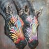 Wanddecoratie Zebra's metaal 3D | Gave Specials