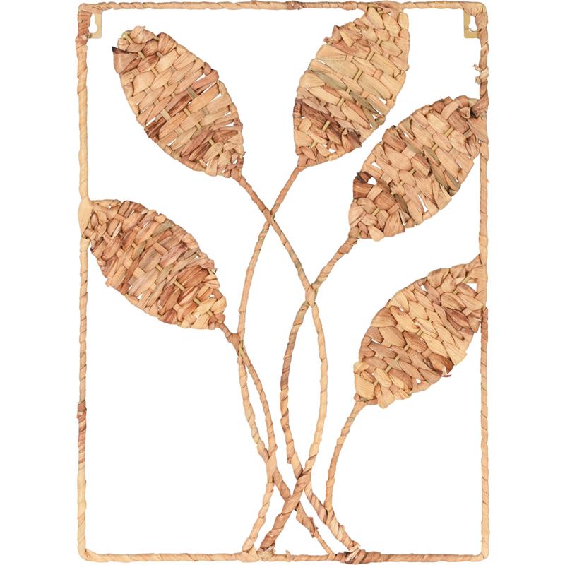 Wanddecoratie bladeren riet 50x35cm | Home & Styling