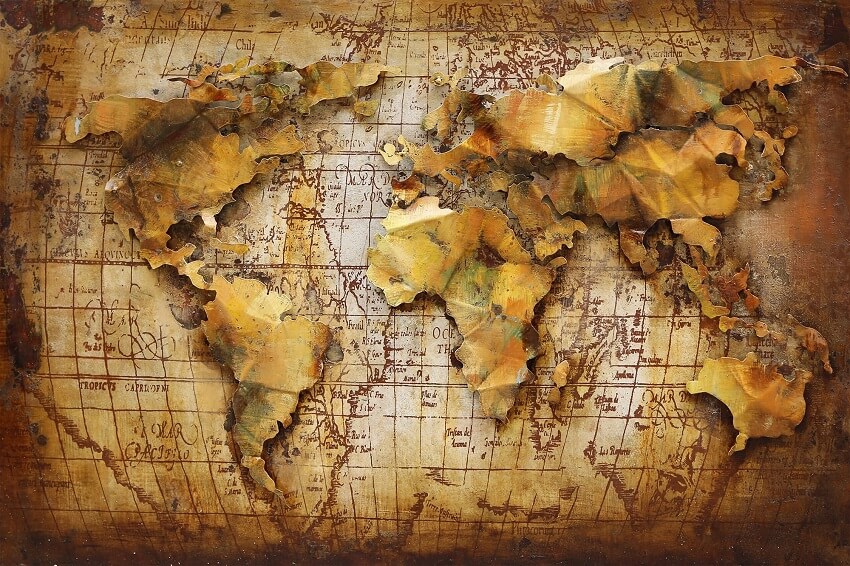 Wanddecoratie de Wereld 3D | Gave Specials
