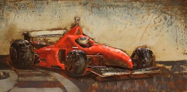 Wanddecoratie formule 1 wagen | Gave Specials