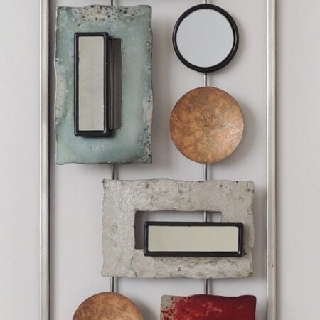 Wanddecoratie frame abstract met spiegeltje | Gave Specials