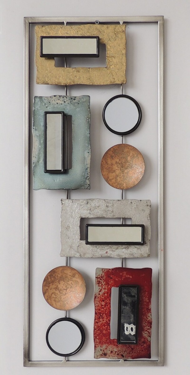 Wanddecoratie frame abstract met spiegeltje | Gave Specials