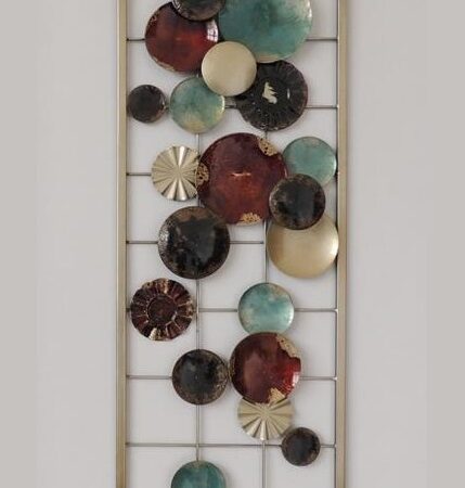 Wanddecoratie frame gekleurde cirkels | Gave Specials