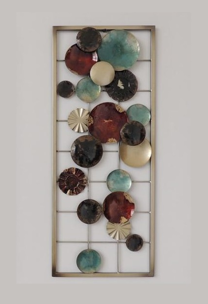 Wanddecoratie frame gekleurde cirkels | Gave Specials