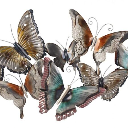 Wanddecoratie gekleurde vlinders | Raf Import