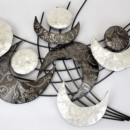 Wanddecoratie retro style met schelpen decor | Formano