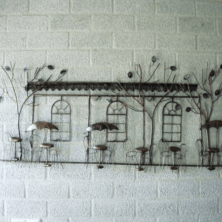 Wanddecoratie terras metaal | Sam. B.V.