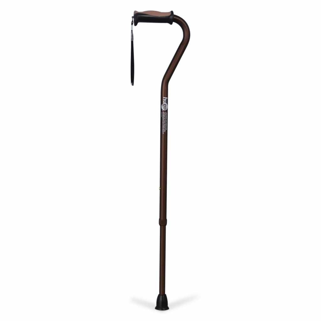 Wandelstok met Offset handvat | Kies uw kleur : Bruin | Hugo | Hugo