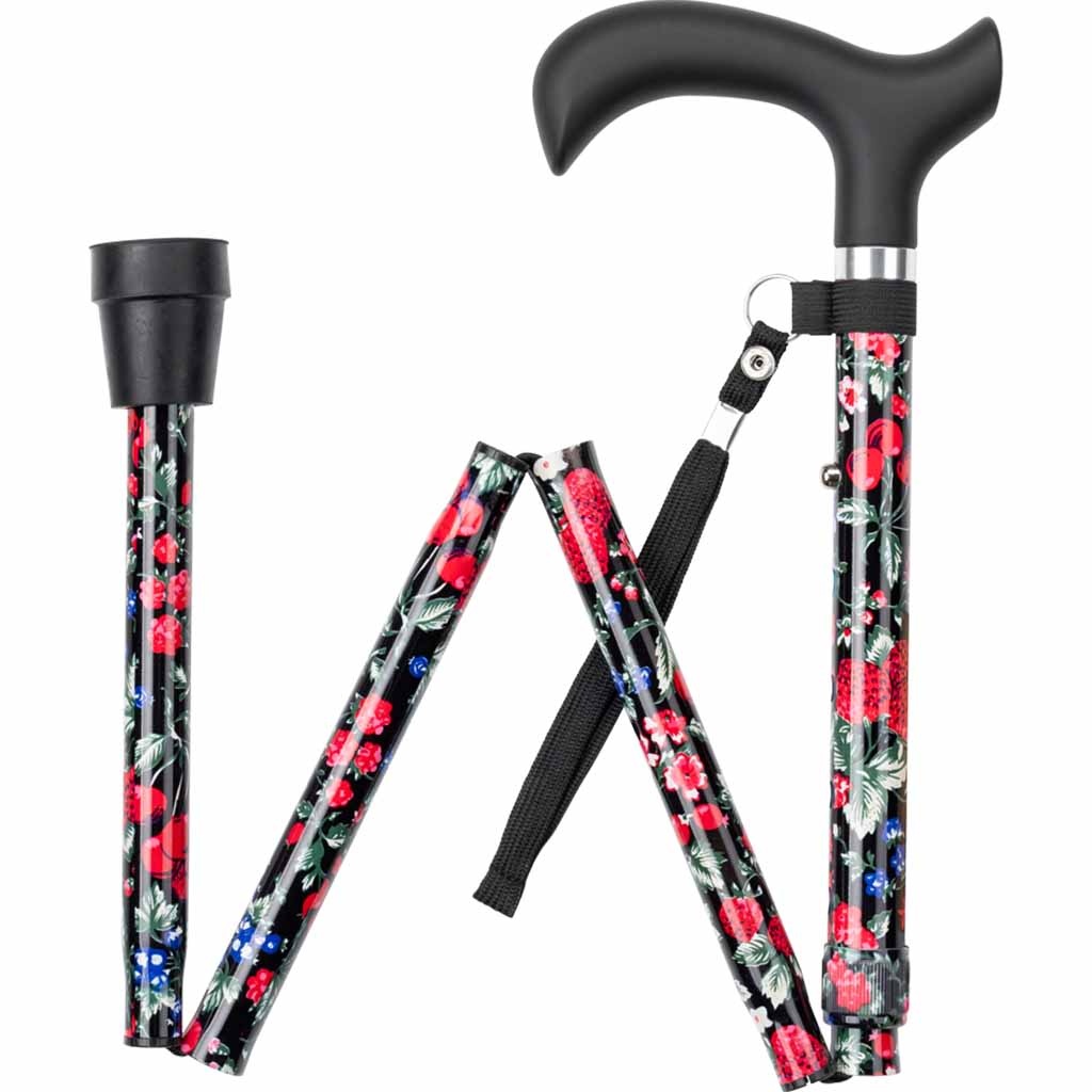 Wandelstok opvouwbaar - Fruit print | ThuiszorgwinkelXL