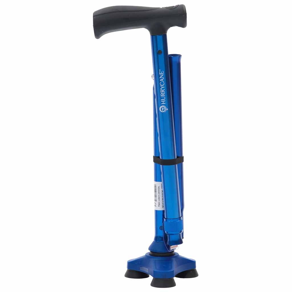 Wandelstok opvouwbaar Hurrycane | Kies uw kleur : Blauw | ThuiszorgwinkelXL