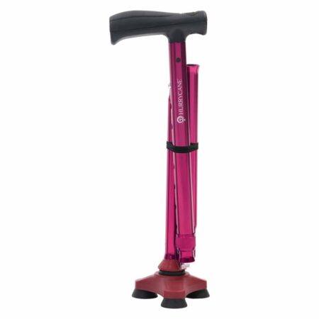 Wandelstok opvouwbaar Hurrycane | Kies uw kleur : Rood | ThuiszorgwinkelXL