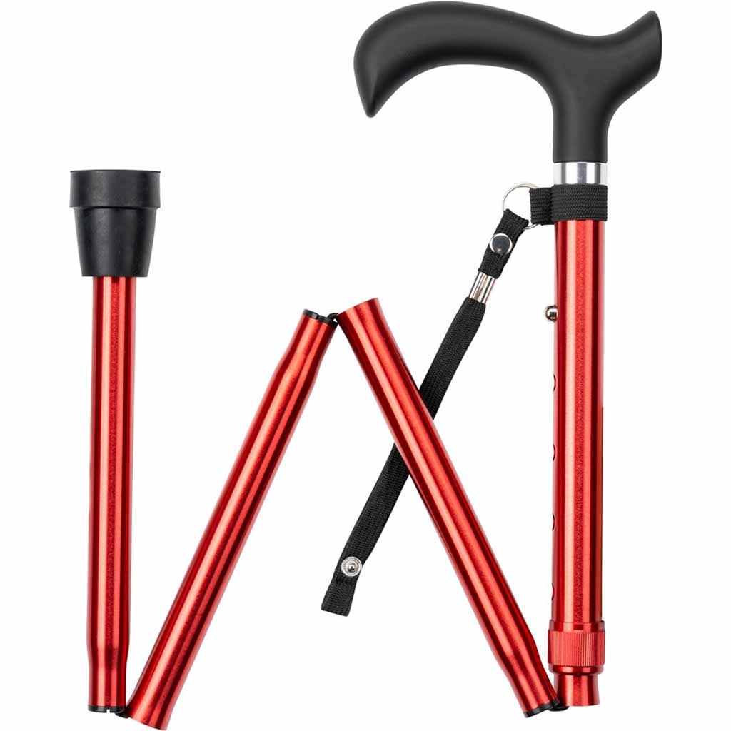 Wandelstok opvouwbaar - Rood | ThuiszorgwinkelXL
