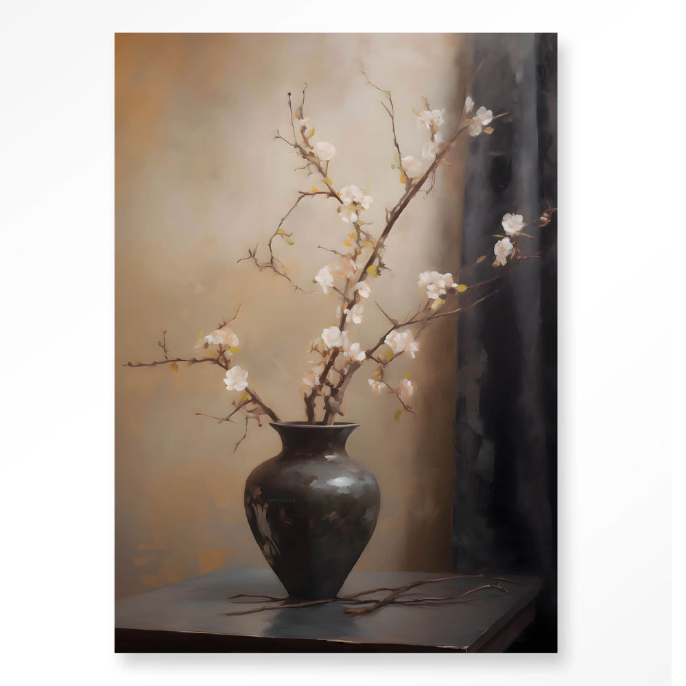 Wandkleed Light Blossom Vase 110x145 cm | Urban Cotton