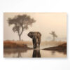 Wandkleed Savannah Elephant Met Frame 80x110 | Urban Cotton