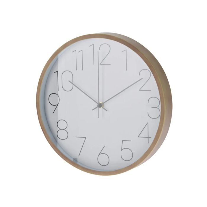 Wandklok 30cm Hout Look Rand |