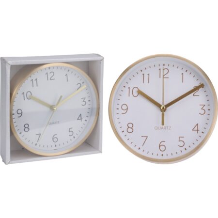 Wandklok Aluminium 15x4Cm |