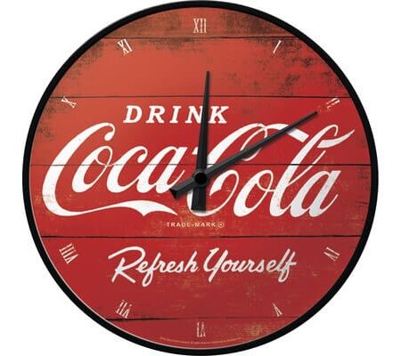 Wandklok Coca-Cola logo | Nostalgic Art